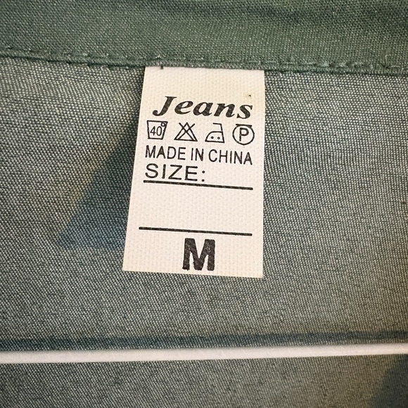 Women's Army Green Button-Up/‎ Snap-Up Shirt Size Medium - Picture 5 of 6